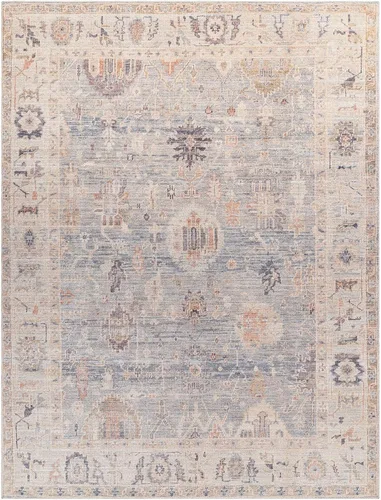 Vista 5 de Livabliss x Becki Owens Marlene Alfombra de Área Vintage con Medallón, 2'2" x 3'9", Azul Pálido
