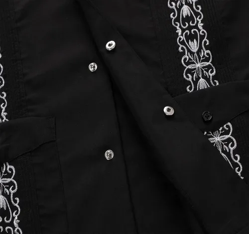 Vista 4 de Guayabera - Camisas de manga corta para hombre