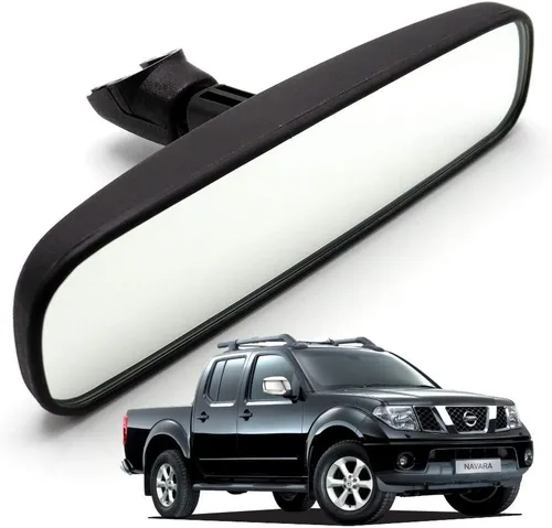 Vista 3 de Interior Interior Espejo retrovisor negro para Nissan Frontier Navara D40 UTE 4WD 2WD Pick-Up 2006 2007 2008 2009 2010 2011 2012 2013 2014