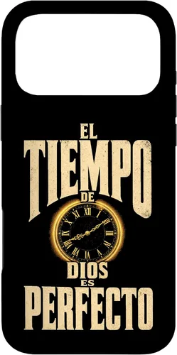 Vista 26 de Fe Cristiana El Tiempo De Dios ES Perfecto Vintage Clock Case for iPhone Air