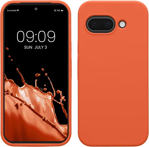 Vista 357 de kwmobile Funda Compatible con Google Pixel 6 Pro - Funda de Teléfono de Silicona TPU con Acabado Suave - Azul Caribe