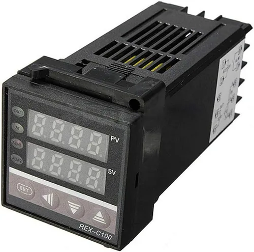 Vista 5 de Controlador de temperatura PID digital REX-C100 REX C100 Termostato + Relé SSR SSR-40DA+ K Termostato de rosca de termopar + disipador de calor