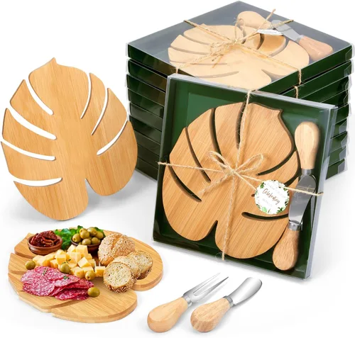 Vista 7 de Ziliny - Juego de 1 tabla de charcutería de hoja de palma hawaiana