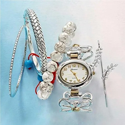 Vista 6 de Pulsera unisex con piedras preciosas azules, turquesa, negro, ónix, marrón, ojo de tigre, howlita blanca, inspiradas en Shamballa, apilable de 0.394