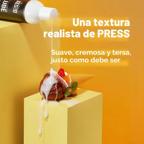Vista 2 de XESSO Cum Lube, lubricante blanco cremoso a base de agua, 4 onzas líquidas, gel grueso hipoalergénico sin perfume para mujeres, hombres y parejas.