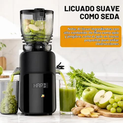 Vista 8 de COFUN Exprimidor de prensa en frío 2 en 1, máquinas de exprimidor lento