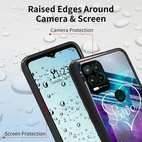 Vista 236 de Funda para Motorola Moto G Stylus 5G 2021 de vidrio templado, funda negra con diseño de mujer negra africana para mujeres y hombres, antiarañazos, a