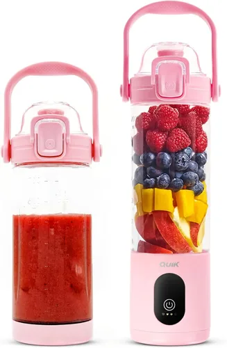 Vista 14 de Licuadora portátil inalámbrica de 24 oz. Licuadora personal para batidos y licuados, sin BPA, trituradora de hielo, piezas aptas para lavavajillas