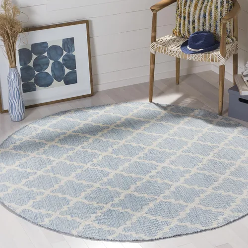 Vista 29 de SAFAVIEH Montauk Collection - Alfombra decorativa, 2 pies 3 pulgadas x 3 pies 9 pulgadas, beige y marfil, hecho a mano, de algodón enrejado, ideal