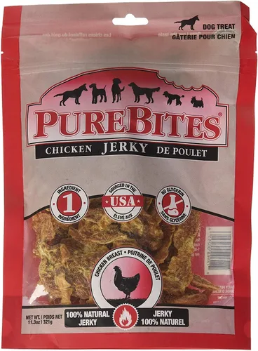 Vista 7 de PureBites Golosinas de pollo para perros, 1 ingrediente, fabricadas en Canadá, 21.1 onzas