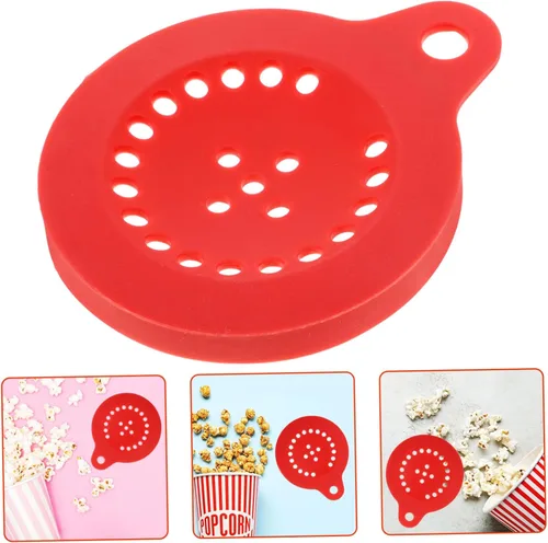 Vista 8 de Cubierta de silicona para hacer palomitas de maíz, varios agujeros, antiderrames, para microondas, tapa de repuesto para uso doméstico