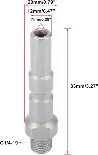 Vista 2 de X AUTOHAUX Boquilla de adaptador de lavadora de espuma de alta presión para Nilfisk Kew G1/4-19
