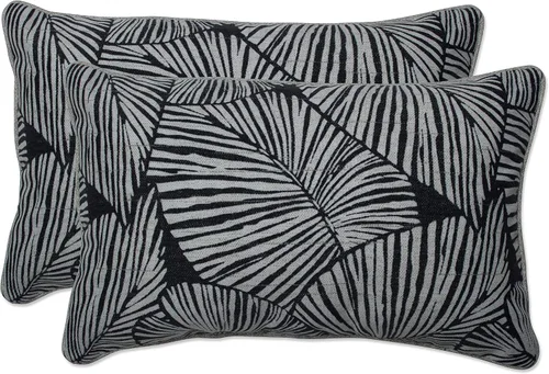 Vista 67 de Pillow Perfect Almohadas lumbares Delray azul marino para exteriores/interiores, 11.5 x 18.5 pulgadas, paquete de 2