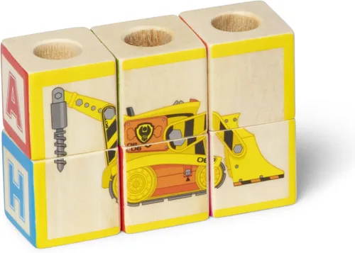 Vista 8 de Melissa & Doug Camión de Bloques de Madera ABC de la Patrulla Canina (33 piezas)