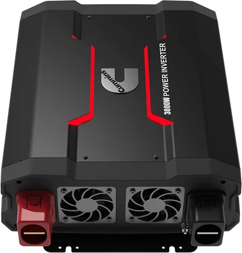 Vista 2 de Cummins 3000 vatios inversor de onda sinusoidal modificada para camiones Inversor 12 voltios a 110 voltios Cuatro salidas de CA Dos puertos USB