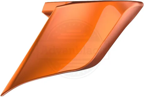 Vista 8 de Cubiertas laterales de alforjas estiradas para motocicleta, extensión extendida para Harley Touring 2014+ - Whisky ámbar Amber Whiskey