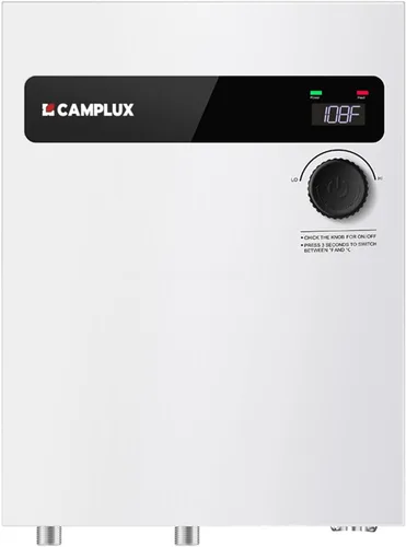 Vista 12 de CAMPLUX Calentador de Agua Eléctrico Sin Tanque de 8kW 240 Voltios, Calentador de Agua Caliente Instantáneo Bajo Demanda con Automodulación