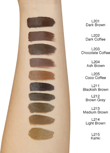 Vista 7 de CHUSE Pigmentos de cejas PMU 0.35oz/0.3 fl oz (L202 café oscuro)