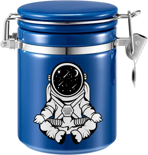 Vista 9 de Tarro de calavera, hermético, a prueba de olores, 16.9 fl oz, negro