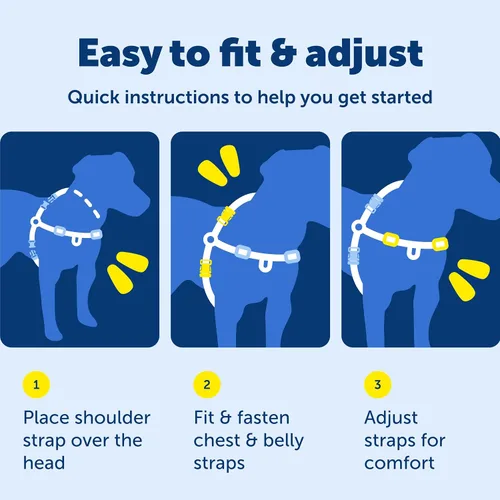 Vista 8 de PetSafe Easy Walk Deluxe Arnés para Perros, Arnés para Perros Sin Tirones – Perfecto para Entrenamiento con Correa y Arnés – Evita que las Mascotas