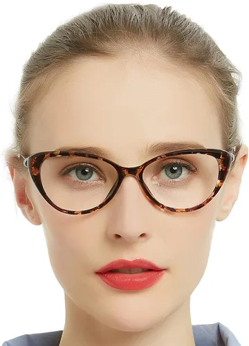 Vista 4 de MARE AZZURO Gafas de lectura progresivas multifocales con bloqueo de luz azul para mujer Cateye