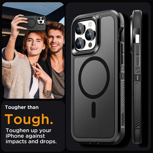 Vista 4 de AICase Funda para iPhone 13 Pro Max [compatible con Magsafe], protección magnética resistente contra caídas, cuerpo completo, a prueba de golpes, a