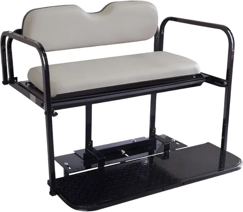 Vista 9 de Buggies Unlimited Club Car Precedent - Kit de asiento trasero abatible para carrito de golf con marco de acero, compatible con modelos 2004 en Buff