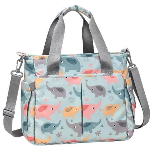 Vista 8 de Bolsa de pañales de viaje mediana para mamá y papá Cute Owl