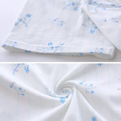 Vista 7 de Keyocean - Camisón de algodón para mujer, suave, cómodo, ligero, manga corta, vestido de casa, ropa de dormir, ropa de sala para verano.
