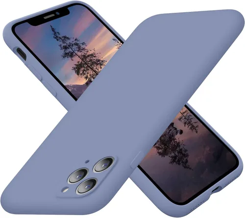 Vista 8 de Cordking Funda de silicona diseñada para iPhone 11 Pro, ultra delgada, a prueba de golpes, con forro de microfibra suave antiarañazos, protección