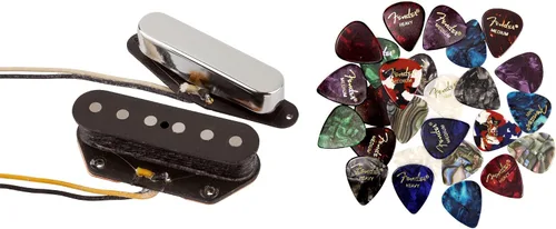 Vista 3 de Fender Custom Shop '51 Nocaster Telecaster Pickups - Paquete de níquel con cable para instrumentos