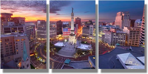 Vista 13 de LSIUHWUWI Lienzo impreso en lienzo con diseño panorámico de paisaje urbano de Tucson de Estados Unidos, cima de la montaña A para Arizona, arte