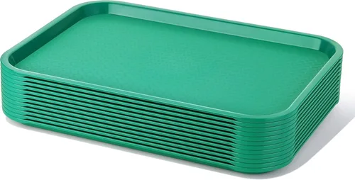Vista 9 de New Star Foodservice Bandeja de comida rápida, juego de 12 (azul, 12 x 16 pulgadas)