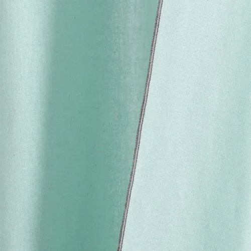 Vista 7 de Lush Decor Moderno par de paneles de cortina de ventana con borde bordado de lino sintético con cenefa adjunta, 84 pulgadas de largo x 52 pulgadas