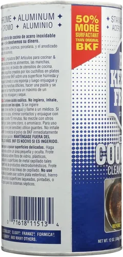 Vista 2 de Bar Keepers Friend Limpiador de utensilios de cocina y polvo de pulido - 12oz