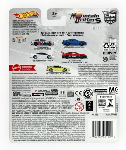 Vista 2 de Hot Wheels Toyota Celica GT-Four '95, Mountain Drifters 5/5