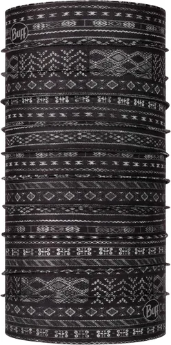 Vista 9 de BUFF CoolNet UV Polaina para el cuello, Protección solar UPF 50, Transpirable, Versátil, Mascarilla de secado rápido, Negro y Azul, Talla para Lazs