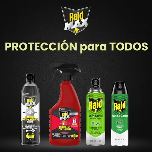 Vista 9 de Raid MAX Espray espumoso para avispas y avispones insectos, 16.5 onzas