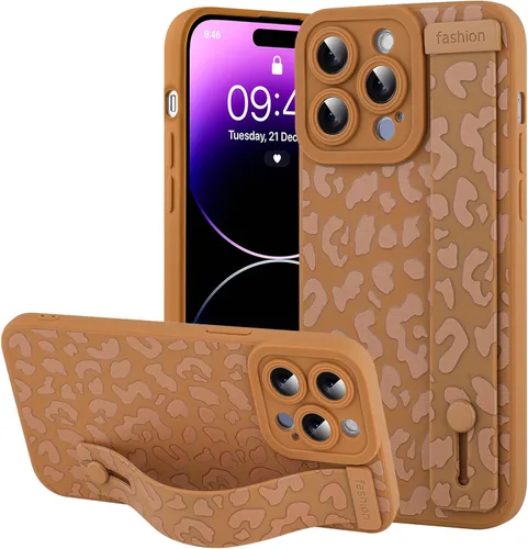 Vista 86 de OOK - Funda compatible con iPhone 11 en color vino rojo con estampado de leopardo, de TPU a prueba de golpes, cubierta delgada de silicona