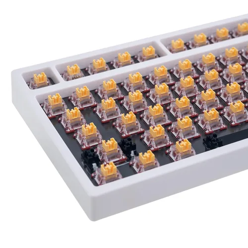 Vista 4 de GK GAMAKAY Phoenix - Interruptor de teclado silencioso lineal con difusor LED para teclado mecánico retroiluminado de 5 pines interruptores