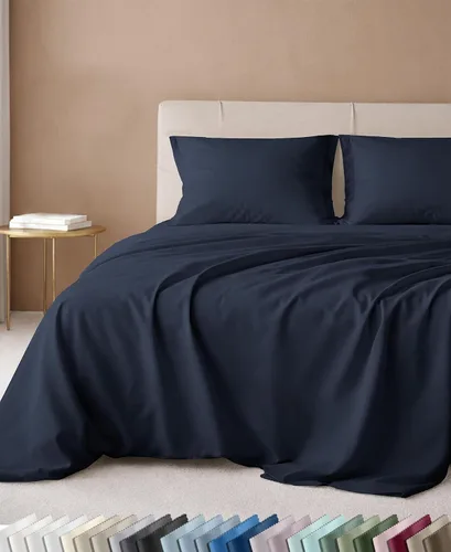 Vista 15 de California Design Den Juego de sábanas tamaño King, 100% algodón, sábanas lujosas de 600 hilos con bolsillo profundo, ropa de cama duradera con 16