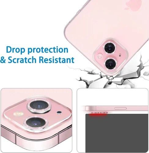 Vista 71 de Dengduoduo Paquete de 3 protectores de lente de cámara de vidrio templado para iPhone 15 de 6.1 pulgadas y para iPhone 15 Plus de 6.7 pulgadas