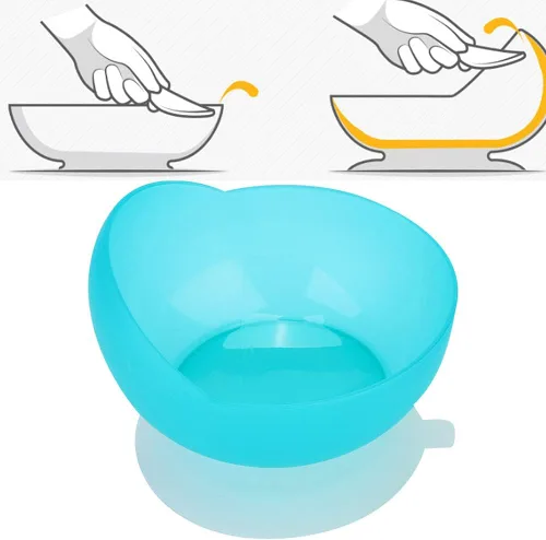 Vista 6 de Cuenco de cuchara con base de ventosa, vajilla adaptativa antiderrames, ayuda para discapacidad para pacientes ancianos con Parkinson