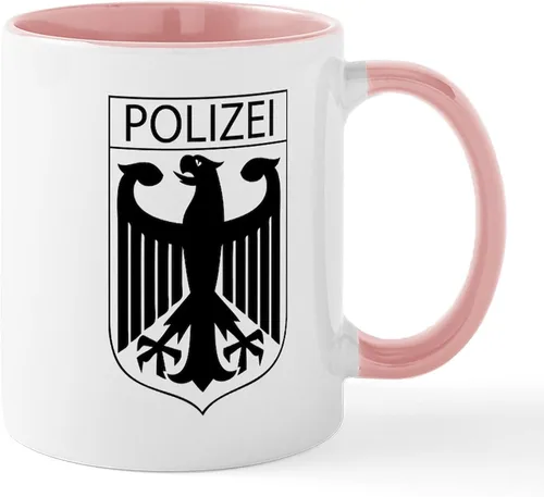 Vista 52 de CafePress Taza de café de cerámica de 11 oz (11.0 fl oz) de Police Mom
