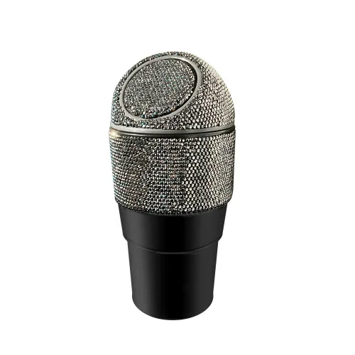 Vista 2 de Bling - Papelera de basura con tapa para automóvil, hogar, oficina, cocina, dormitorio.