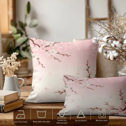 Vista 45 de Batmerry Autumn Pumpkin Templeton Throw Pillow Covers, Green Leaves Paths Forests Decorative Pillow Covers Digital Printing Blended for Couch Sofa