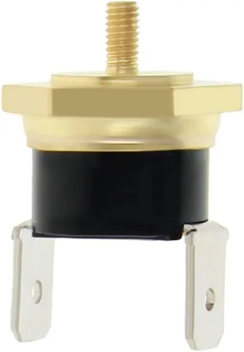 Vista 7 de Fielect Interruptor de control de temperatura del termostato KSD301, ajuste Snap Disc Interruptor de temperatura 257.0 °F Cobre M5 normalmente