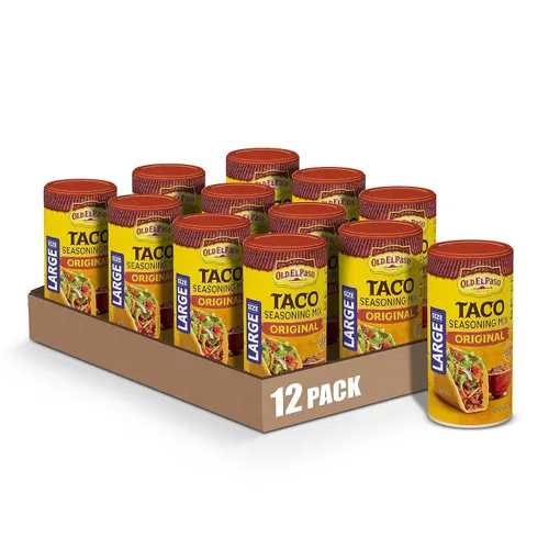 Vista 12 de Old El Paso Condimento para tacos, original, tamaño grande, 6.25 oz.