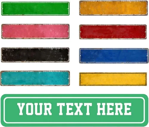 Vista 9 de Letreros de carretera personalizados personalizados, de metal con nombre/texto/imagen, divertidos letreros de calle para decoración del hogar