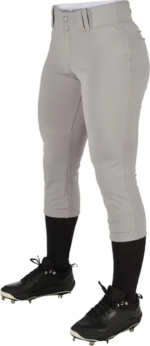 Vista 7 de Champro - Pantalones tradicionales de torneo para mujer de tiro bajo de softbol Negro